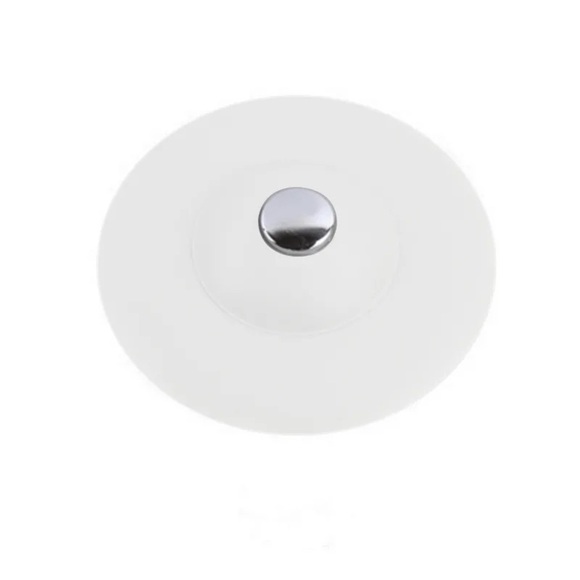 White Silicone Drain Stopper - Picture 1 of 6